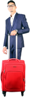 

Vision four wheel trolley Expandable Cabin Luggage -  inch(Red