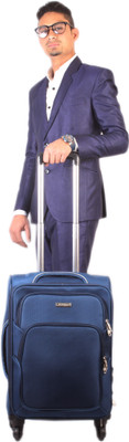 

Vision four wheel trolley Expandable Cabin Luggage -  inch(Blue