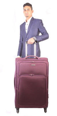 

Vision Four Wheel Trolley Expandable Check-in Luggage -  inch(Purple