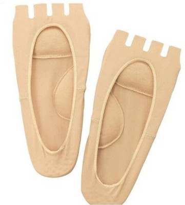 

Jern Massager Open Toe Non-Slip Socks with Arch Support(Beige