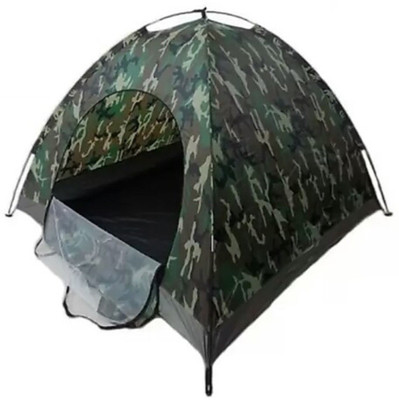 

Tradeaiza Army Portable instant Tent - For 2 Person(Multicolor), Black;green