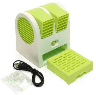 

CRETO latest model portable high speed mini cooler specially design for summers k90 USB Fan(Green)