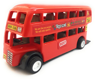

The Game Begins Mini Double Decker Bus (Small Size) Toy for kids, Red Color(Red)
