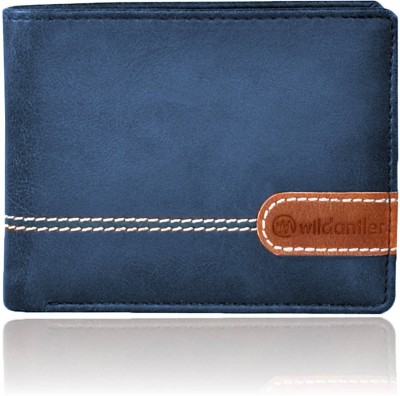 

Wildantler Men Multicolor Artificial Leather Wallet(6 Card Slots), Blue