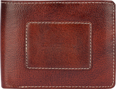 

Tony Hills Men Brown Genuine Leather Wallet(8 Card Slots)