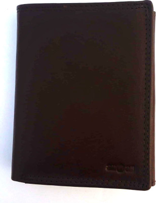 

RN Fashion Men Brown Genuine Leather Wallet(10 Card Slots)