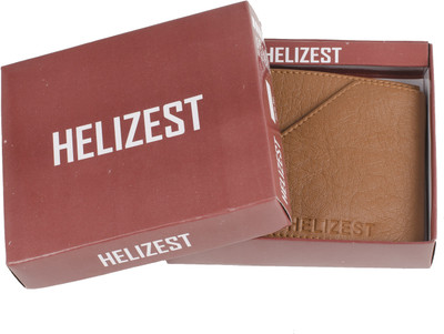 

Helizest Boys Tan Artificial Leather Wallet(6 Card Slots), Htk01