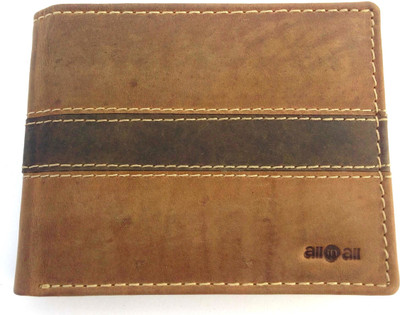 

RN Fashion Men Brown Genuine Leather Wallet(10 Card Slots)