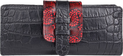 

Holii Women Casual Black Genuine Leather Wallet(14 Card Slots)