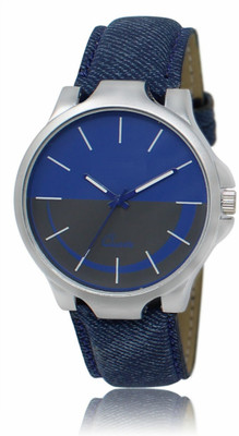 

victance fancy designing multicolor dial and blue color leather belt best selling stylist wrist casual watch for boy's and men Watch - For Men