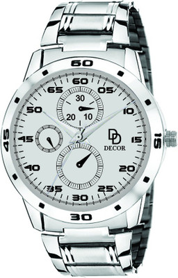 DÉCOR D21 Analog White Dial Men's & Boy's Watch - For Men