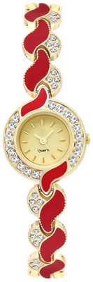 

FabSale New Arrival Fashionable Diamond Red Mina Women Bracelet Watch Watch - For Girls