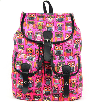 

RAMPOSH Canvas Printed Backpack Multicolor, 127 Laptop Bag, College Bag 15 L Backpack(Multicolor)