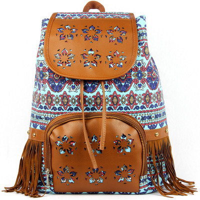

RAMPOSH Canvas Printed Backpack Blue,Multicolor 130 Laptop Bag, College Bag 15 L Backpack(Multicolor)