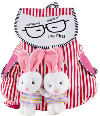 

LUIS MEKAL Rabbit Teddy Soft Toy Pink Kids School Bag & BackPack 15 L Backpack(Pink), Rabbit tedy bag