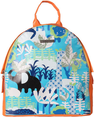 Bend The Trend Elephant Print Bag Pack- Orange Backpack(Orange, 21 inch)
