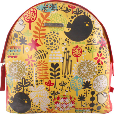 

Bend The Trend Bird Print Bag Pack- Red Backpack(Red, 21 inch)
