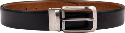 

Kara Men Casual, Formal Black, Tan Genuine Leather Belt