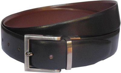 

ZURICH Men Formal Brown Genuine Leather Reversible Belt, Brown/black
