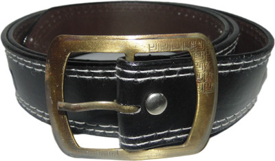 HADWIN Men Black Artificial Leather Belt