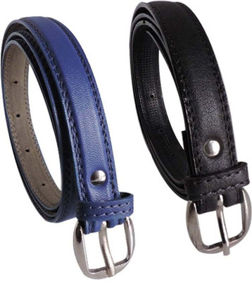 

Sulit Girls Casual, Evening, Party Blue, Black Artificial Leather Belt, Black;blue