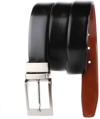 

ZURICH Men Formal Brown Genuine Leather Reversible Belt, Brown/black