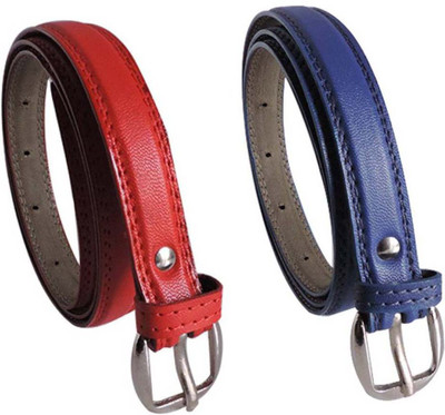 

Sulit Girls Casual, Evening, Party Blue, Red Artificial Leather Belt