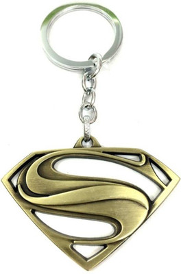 

MGP Fashion golden superman logo Key Chain(Gold)