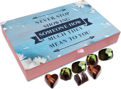 

Chocholik Gift Box - Never Stop Showing Someone Chocolate Box - 12pc Truffles(144 g)