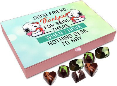 

Chocholik Gift Box - When I Have to Nothing Else to Say Chocolate Box - 12pc Truffles(144 g)