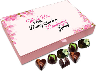 

Chocholik Gift Box - Thanks For Being Such A Wonderful Friend Chocolate Box - 12pc Truffles(144 g)