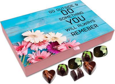 

Chocholik Gift Box - Go Outside and Do Something Chocolate Box - 12pc Truffles(144 g)