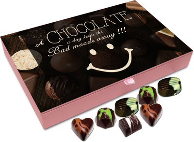 

Chocholik Gift Box - A Day Keeps the Bad Moods Away Chocolate Box - 12pc Truffles(144 g)
