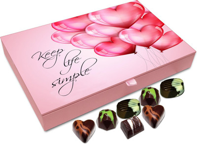 

Chocholik Gift Box - Keep Life Simple Chocolate Box - 12pc Truffles(144 g)