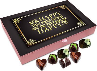 

Chocholik Gift Box - Be So Happy That When Other See You Chocolate Box - 12pc Truffles(144 g)