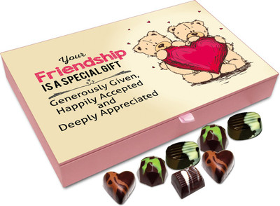 

Chocholik Gift Box - Your Friendship Is A Special Gift Chocolate Box - 12pc Truffles(144 g)