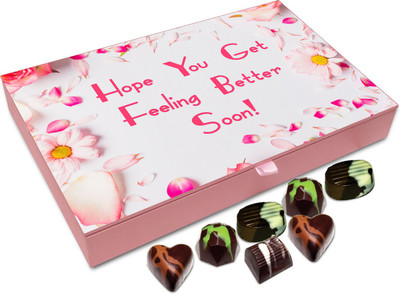 

Chocholik Gift Box - I Hope You Feel Better Soon Chocolate Box - 12pc Truffles(144 g)