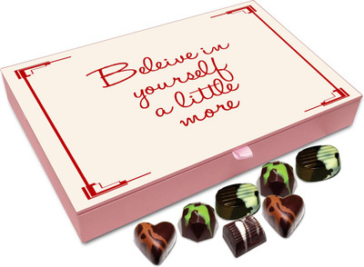 

Chocholik Gift Box - Believe In Yourself A Little More Chocolate Box - 12pc Truffles(144 g)
