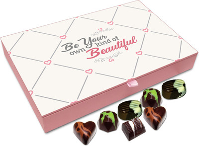 

Chocholik Gift Box - Be Your Own Kind Of Beautiful Chocolate Box - 12pc Truffles(144 g)