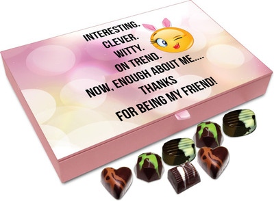 Chocholik Gift Box - Enough About Me Chocolate Box - 12pc Truffles(144 g)