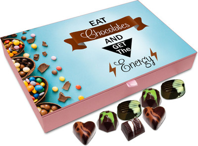 

Chocholik Gift Box - Eat Chocolates and Get the Energy Chocolate Box - 12pc Truffles(144 g)