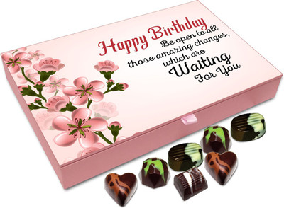 

Chocholik Gift Box - Happy Birthday And Be Open To All The Changes Chocolate Box - 12pc Truffles(144 g)