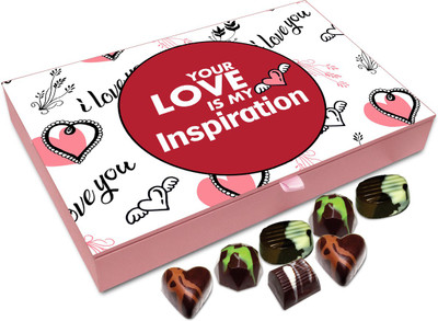 

Chocholik Gift Box - Your Love Is My Inspiration Chocolate Box - 12pc Truffles(144 g)