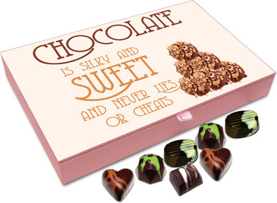 

Chocholik Gift Box - Chocolate Is Silky and Sweet Chocolate Box - 12pc Truffles(144 g)