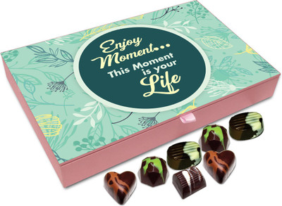 

Chocholik Gift Box - Enjoy Every Moment Of Your Life Chocolate Box - 12pc Truffles(144 g)
