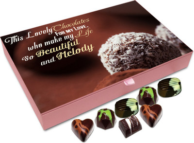 

Chocholik Gift Box - Lovely Chocolates For The One Who Makes My Life Beautiful Chocolate Box - 12pc Truffles(144 g)