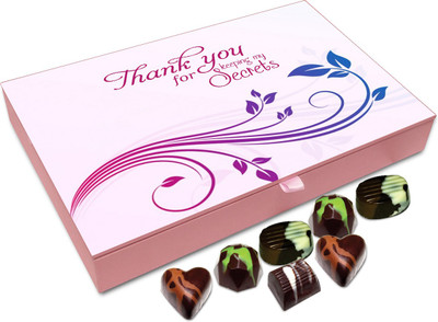 

Chocholik Gift Box - Thank You for Keeping My Secrets Chocolate Box - 12pc Truffles(144 g)