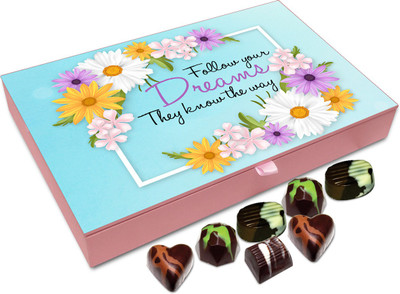 

Chocholik Gift Box - Follow Your Dreams They Know the Way Chocolate Box - 12pc Truffles(144 g)