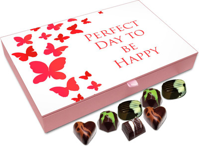 

Chocholik Gift Box - Perfect Day to Be Happy Chocolate Box - 12pc Truffles(144 g)