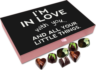 

Chocholik Gift Box - I'm in Love With You Chocolate Box - 12pc Truffles(144 g)